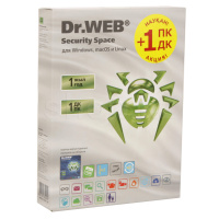 ᐈ Антивирус Dr. Web Security Space, 12 мес., 1ПК + 1ПК подарок, BOX ...