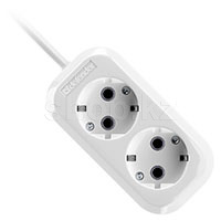 Defender R320, 2 розетка, 2м, White ұзартқышы