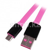 Кабель интерфейсный для Micro USB Continent QCU-5102 PN, Pink