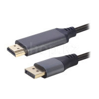 Кабель DisplayPort - HDMI Cablexpert CC-DP-HDMI-4K-6, 4K,1.8м, Black, BOX