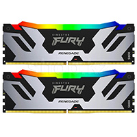 DDR-5 DIMM 48 GB 6400 MHz Kingston Fury Renegade RGB, 2x 24 GB Kit, Silver, BOX (KF564C32RSAK2-48)