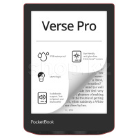 Электронная книга PocketBook 634 Verse Pro, Passion Red