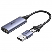 Плата видеозахвата UGREEN CM489, USB Type A/USB Type-C