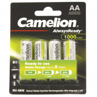Camelion AA AlwaysReady NH-AA1000ARBP4, 1000mAh/1.2V (4 дана) аккумуляторы
