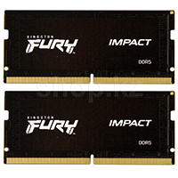 SO-DIMM 64 GB DDR5 PC44800/5600MHz Kingston Fury Impact, 2x32GB Kit, BOX (KF556S40IBK2-64)