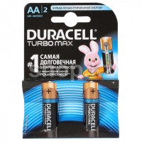 Батарейка Duracell Turbo Max AA LR6/MX1500, 1.5V (2шт.)