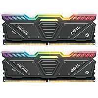 DDR-5 DIMM 32 GB 5200 MHz Geil Polaris RGB, 2x16 GB Kit, Grey, BOX (GOSG532GB5200C42DC)