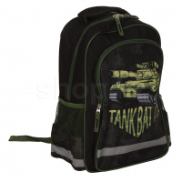 Школьный рюкзак ПИФАГОР Tank 229995, Black-Green