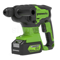 Перфоратор Greenworks GD24SDS2K4, без аккумулятора