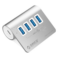 USB HUB 4-port USB 3.2 Orico M3U4-G2-05-SV-BP, Silver