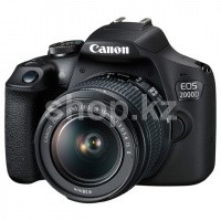 Фотоаппарат Canon EOS-2000D Kit, Black