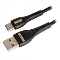 Кабель интерфейсный для USB Type-C Usams SJ390, 1m, Black