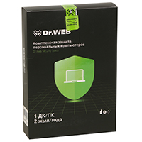 Антивирус Dr. Web Security Space, 24 мес., 1 ПК, BOX