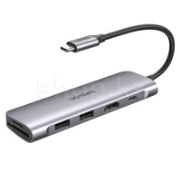USB Type-C Multi Function 6in1, UGREEN CM195, BOX ауыстырғышы