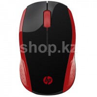 Мышь HP 200, Red, USB