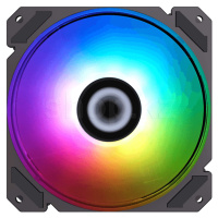 GameMax FN-14Rainbow-C9 ARGB, 14cm, White-Black корпусына арналған желдеткіш