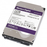 Жесткий диск HDD 12000 Gb Western Digital (WD121PURP), 3.5", 256Mb, SATA III, Purple Pro