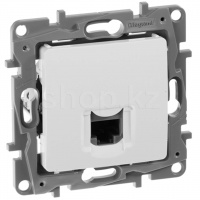 Розетка 1-port RJ45 UTP Legrand 672241 Etika, Cat.5е, White
