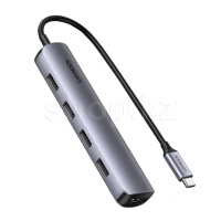 USB HUB 4-port USB 3.0 UGREEN CM417, Silver