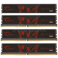 DDR-4 DIMM 32 GB 2400 MHz G.SKILL Aegis, 4x 8 GB Kit, Black, BOX (F4-2400C15Q-32GIS)