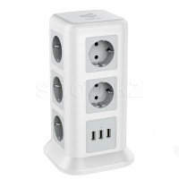 Tessan TPS01-DE, 11 розеток, 3хUSB, 1.8м, Grey желілік сүзгісі