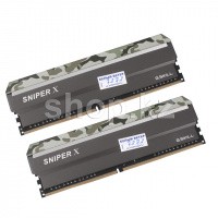 DDR-4 DIMM 16Gb/3200MHz PC25600 G.SKILL Sniper X, 2x8 Kit, BOX (F4-3200C16D-16GSXFB)