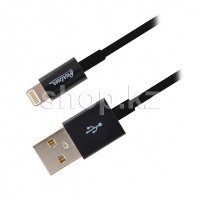 Кабель интерфейсный для Apple iPad/Phone/iPod Power Partner, 1m, Black