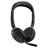 Jabra Evolve2 65 Flex, Link380c MS Stereo, Black bluetooth гарнитурасы