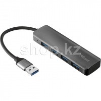 USB HUB 4-port USB 3.2 Trust Halyx Aluminium, Black