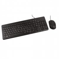 Клавиатура HP 150, Black, USB + мышь