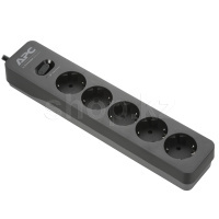 Сетевой фильтр APC PME5B-GR, 5 розеток, 1.5м, Black