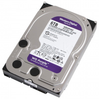 Жесткий диск HDD 6000 Gb Western Digital (WD63PURZ), 3.5", 256Mb, SATA III, Purple