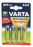 Varta AAA Ready2Use HR03, 800mAh/1.2V 4 дана , аккумуляторы