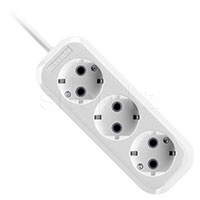 Defender R330, 3 розетка, 7м, White ұзартқышы