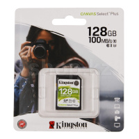 SDXC 128Gb Kingston Canvas Select Plus, Class 10 UHS-I U3 жад картасы