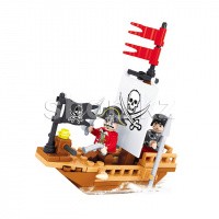 Конструктор игровой Ausini, Пираты: Капитан пиратов на лодке