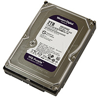 HDD 2 TB Western Digital Surveillance (WD23PURZ), 3.5", 64 MB, SATA III, Purple қатқыл дискі