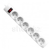 Сетевой фильтр Defender DFS-151, 6 розеток, 1.8м, White