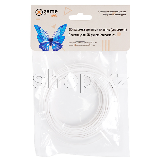 Картридж X Game kids 3D PLA-White-10, 1.75 мм, 10м, White