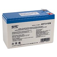SVC AV7.5-12/S, 7.5Ah/12V UPS батареясы