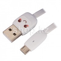 Кабель интерфейсный для Micro USB Usams SJ-233, 1.2m, White