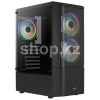 Корпус AeroCool Quantum Mesh-G-BK-v3, Black (SN:6693e326-964a-4265-b41d-e97e054b35aa)