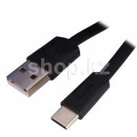 Кабель интерфейсный для USB Type-C Usams SJ-200, 1.2m, Black