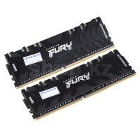 DDR-4 DIMM 32Gb/3200MHz PC25600 Kingston Fury Renegade RGB, 2x16Gb Kit, Black, BOX (KF432C16RB1AK2/32)
