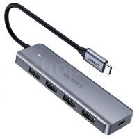 USB HUB 4-port USB 3.0 Ugreen CM219, Silver