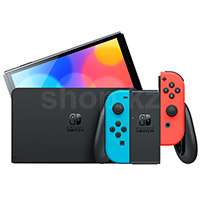 Игровая приставка Nintendo Switch OLED, Neon Blue-Neon Red
