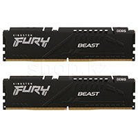 DDR-5 DIMM 16 GB 5200 MHz Kingston Fury Beast, 2x 8 GB Kit, Black, BOX (KF552C36BBEK2-16)