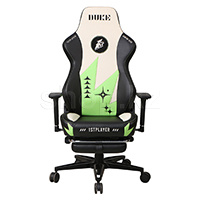 1Stplayer DUKE-FR-BKWHGE, Black-Green ойын креслолары