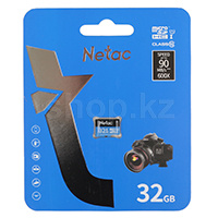Карта памяти Micro SDHC 32 Gb Netac P500 Standart, Class 10, UHS-I U1