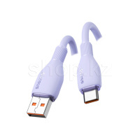 USB Type-C Baseus Pudding CB000054, 1.2m, Nebula Purple интерфейс кабелі